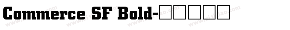 Commerce SF Bold字体转换